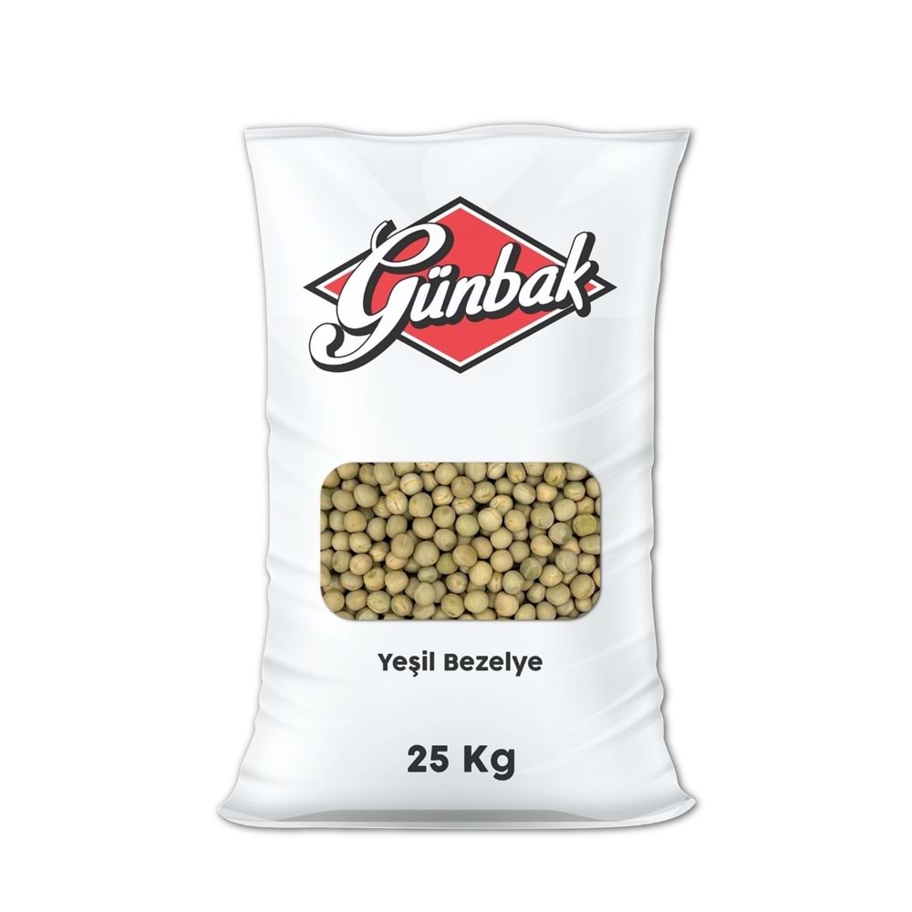 Günbak Yeşil Bezelye Çuval 25 Kg