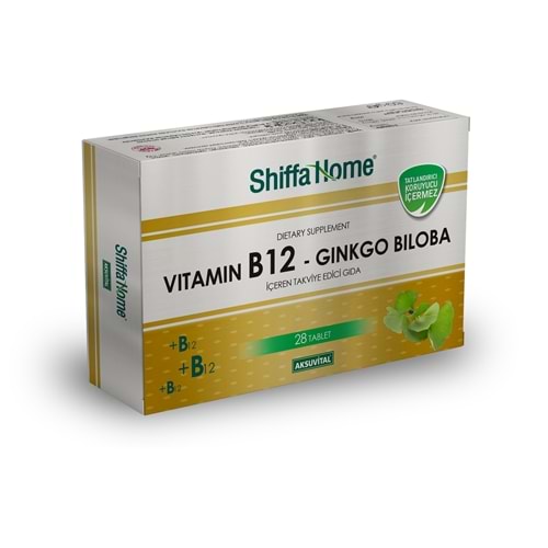 Shiffa Home Vitamin B12 Ginko Biloba 150 Mg 28 Tablet