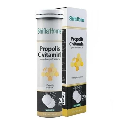 Shiffa Home Propolis C Vitaminli Efervesan 3500 Mg 20 Tablet