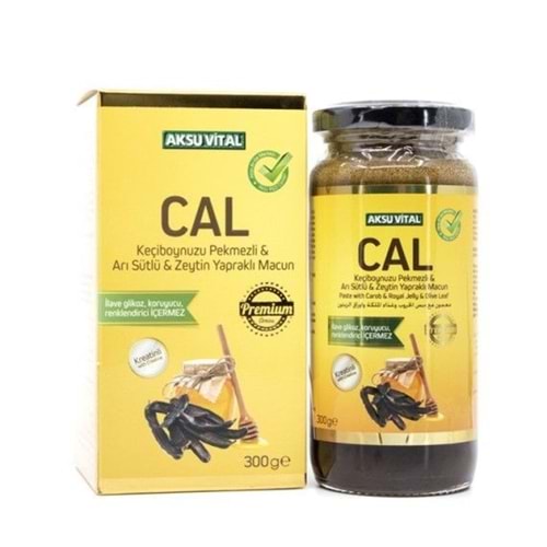 Aksu Vital Cal Keçiboynuzu Pekmezi Arı Sütlü Zeytin Yapraklı Macun 300 Gr