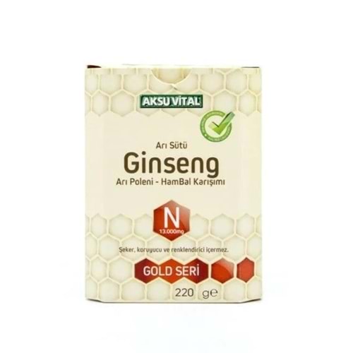 Aksu Vital Ginseng Arı Poleni Hambal Karışımı 220 Gr