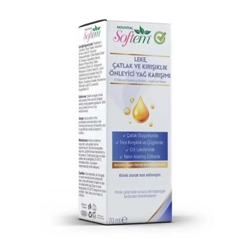 Softem Leke Çatlak ve Kırışıklık Önleyici Yağ Karışımı 70 ML