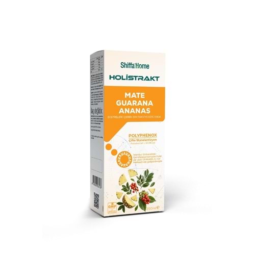 Shiffa Home Holistrakt Mate Guarana Ananas Ekstreleri İçeren Sıvı Takviye Edici Gıda 250 ML