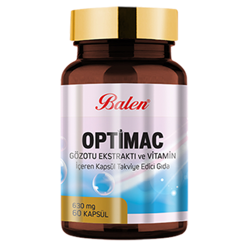 Balen Optimac Gözotu Ekstraktı ve Vitamin İçeren 630 Mg 60 Kapsül