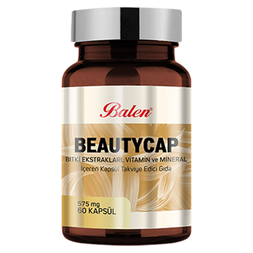 Balen Beautycap Bitki Ekstrakları Vitamin ve Mineral İçeren 575 Mg 60 Kapsül