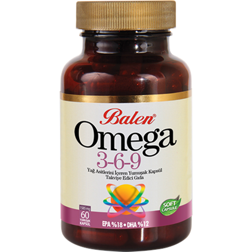 Balen Omega-3-6-9 Yağ Asitleri İçeren 1585 Mg 60 Yumuşak Kapsül