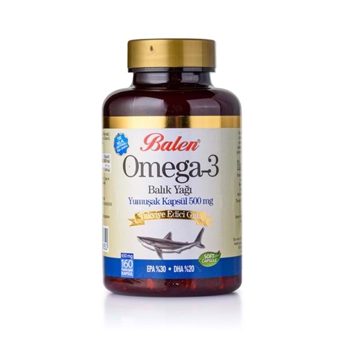 Balen Omega 3 Balık Yağı Yumuşak Kapsül 500 Mg 160 Tablet 650 Mg