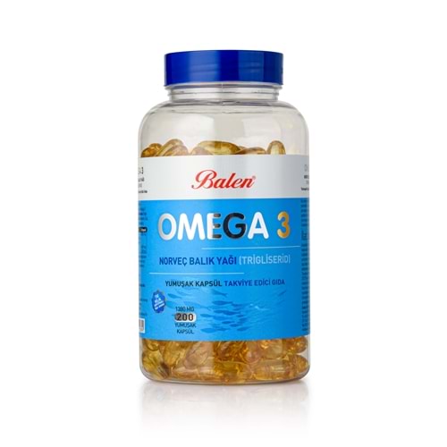 Balen Omega-3 Norveç Balık Yağı Trigliserid 1380 Mg 200 Yumuşak Kapsül