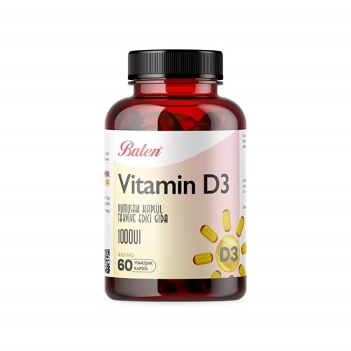 Balen Vitamin D3 450 Mg 60 Yumuşak Kapsül