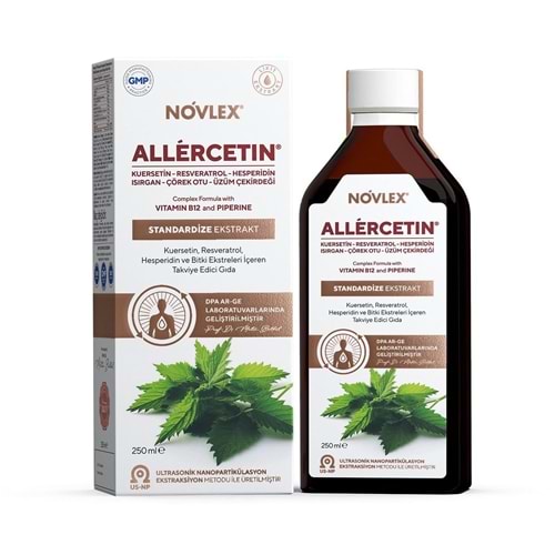 Novlex Allércetin Kuersetin Resveratrol ve Bitki Ekstreleri 250 ML