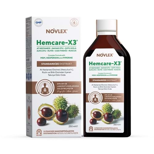 Novlex Hemcare X3 At Kestanesi Rutin ve Bitki Ekstreleri 250 ML