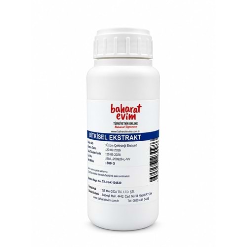 Üzüm Çekirdeği Ekstrakt 500 GR