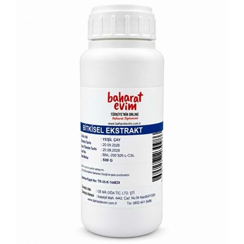 Yeşil Çay Ekstrakt 500 GR