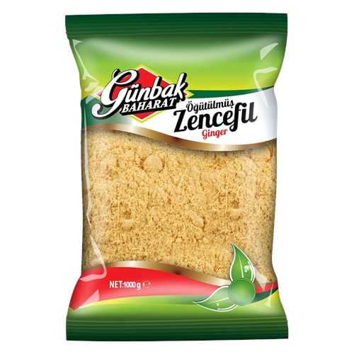 Günbak Öğütülmüş Zencefil Paket 1 Kg