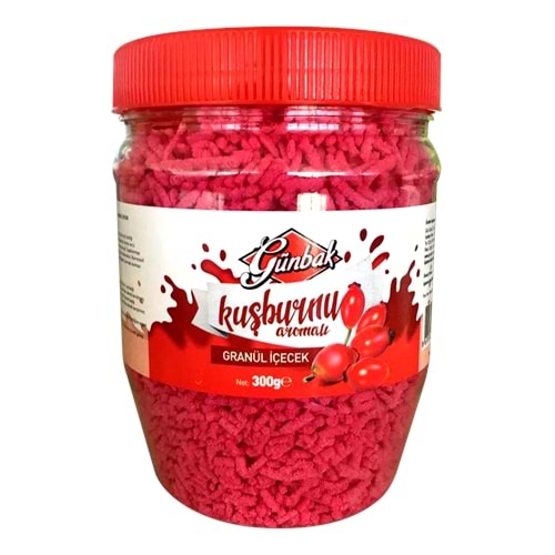 Günbak Kuşburnu Aromalı Granül İçecek Pet 300 Gr.