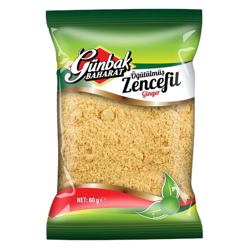 Günbak Zencefil Kutu 80 Gr 12 Adet