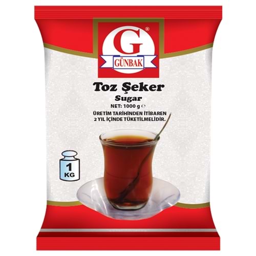 Günbak Toz Şeker Paket 1 Kg