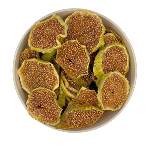Yeşil İncir Cipsi Kurusu Naturel 2. Kalite 1 Kg