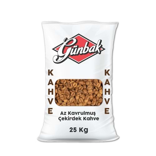 Günbak Çekirdek Kahve Az Kavrulmuş Çuval 25 Kg