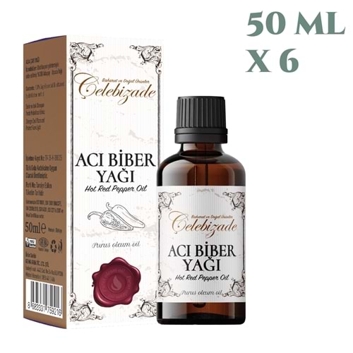 Çelebizade Acı Biber Yağı 50 ML X 6 Adet