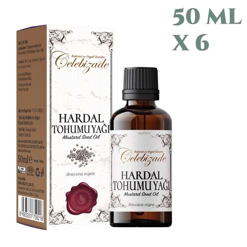 Çelebizade Hardal Tohumu Yağı 50 ML X 6 Adet