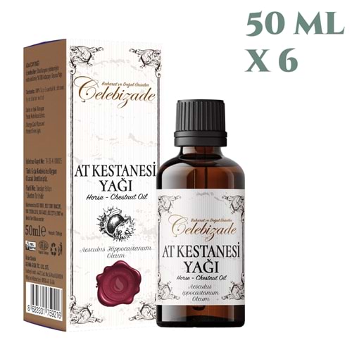 Çelebizade At Kestanesi Yağı 50 ML X 6 Adet