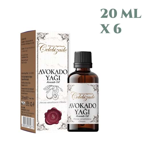 Çelebizade Avokado Yağı 20 ML X 6 Adet
