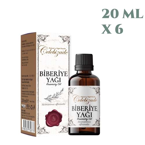 Çelebizade Biberiye Yağı 20 ML X 6 Adet