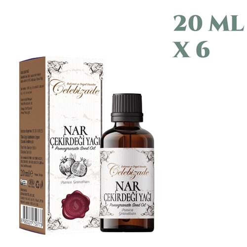 Çelebizade Nar Çekirdeği Yağı 20 ML X 6 Adet