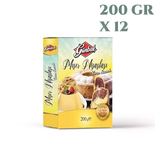 Günbak Mısır Nişastası 200 Gr X 12 Adet
