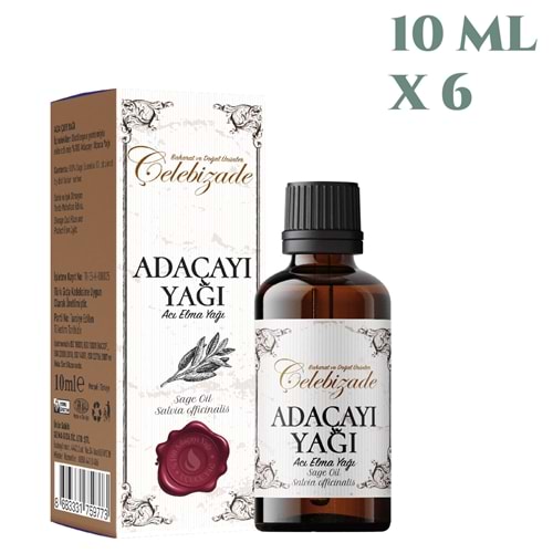 Çelebizade Adaçayı Yağı 10 ML X 6 Adet