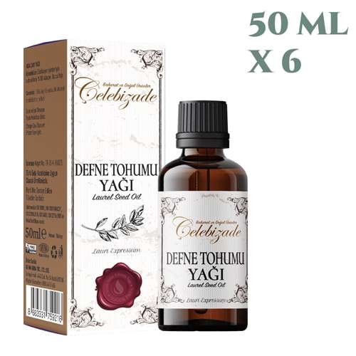 Çelebizade Defne Tohumu Yağı 50 ML X 6 Adet