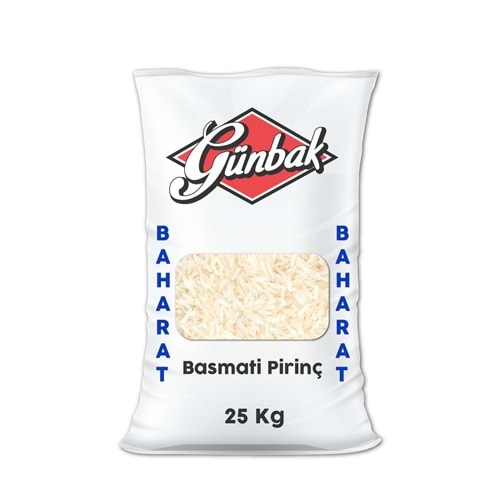 Günbak Basmati Pirinç 25 Kg