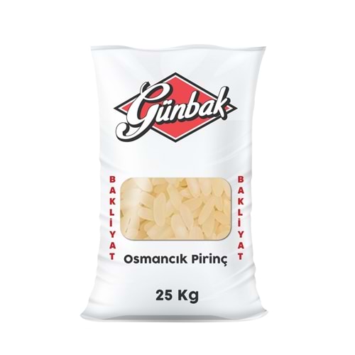 Günbak Osmancık Pirinç Çuval 25 Kg