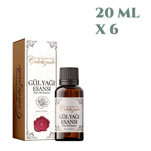 Çelebizade Gül Esansı Yağı 20 ML X 6 Adet