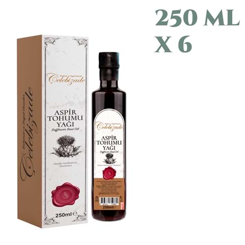 Çelebizade Aspir Tohumu Yağı 250 ML X 6 Adet