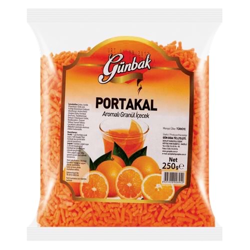 Günbak Portakal Aromalı GRANÜL İçecek 250 Gr