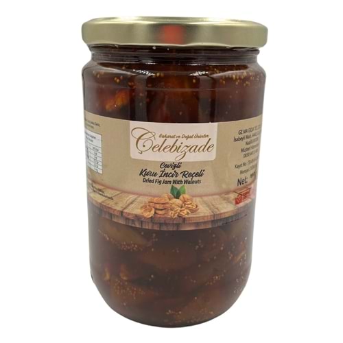Çelebizade Cevizli İncir Reçeli 850 Gr