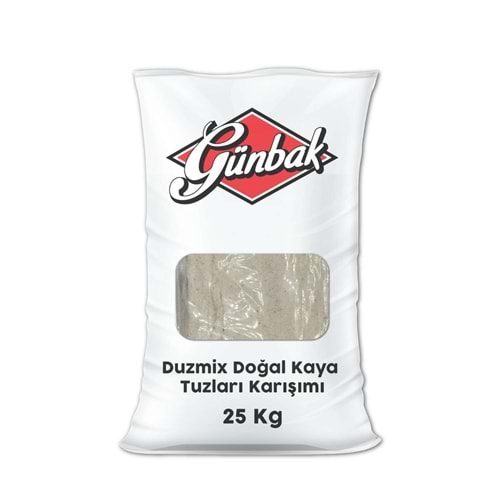 Duzmix Doğal Kaya Tuzları Karışımı Çuval 25 Kg