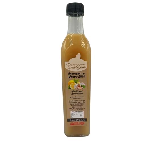 Çelebizade Sarımsak Limon Kürü 500 ML