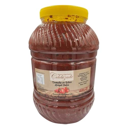 Çelebizade Domates ve Biber Karışık Salça 5 Kg