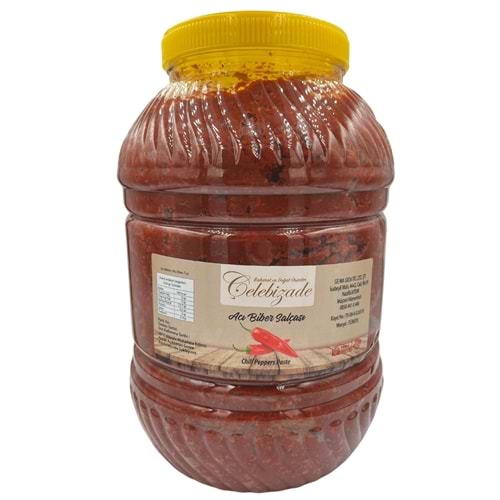 Çelebizade Acı Biber Salçası 5 Kg