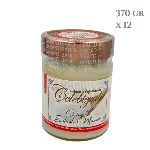 Çelebizade Damla Sakızlı Macun 370 Gr X 12 Adet