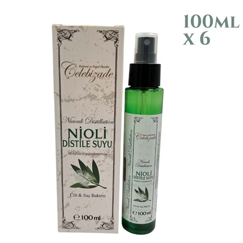 Çelebizade Nioli Distile Suyu 100 ML X 6 Adet