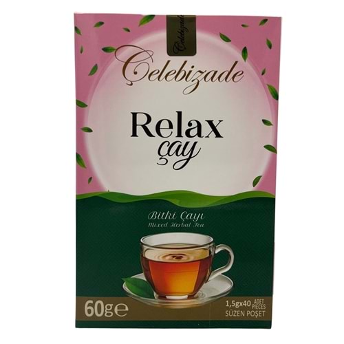 Çelebizade Relax Bitki Çayı Süzen Poşetli 40 Adet 60 Gr