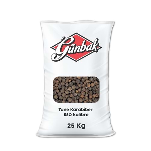 Günbak Tane Karabiber 580 Kalibre Çuval 25 Kg