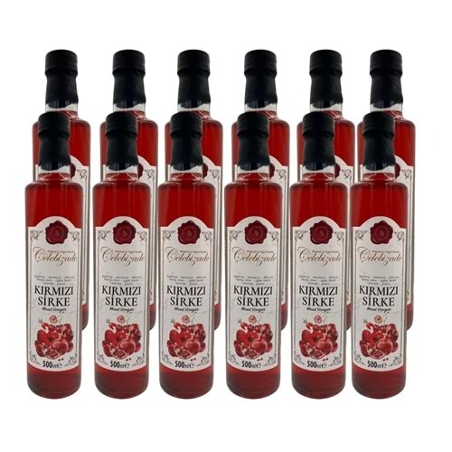 Çelebizade Kırmızı Sirke 500 ML X 12 Adet