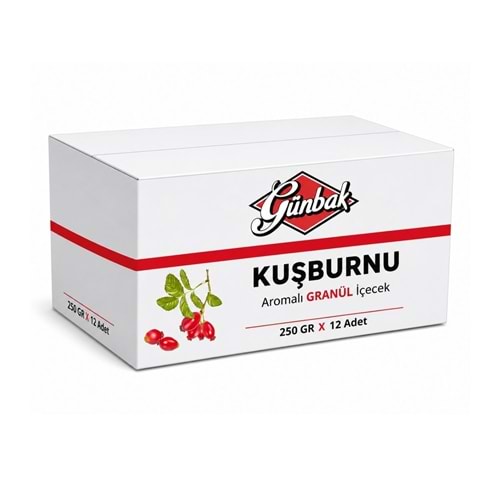 Günbak Kuşburnu Aromalı GRANÜL İçecek 250 GR X 12 Adet