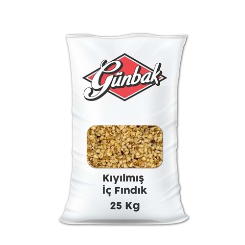 Kıyılmış İç Fındık Çuval 25 KG