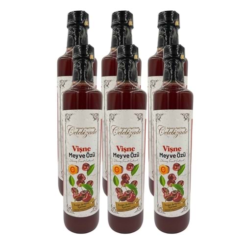 Çelebizade Vişne Meyve Özü 650 Gr X 6 Adet